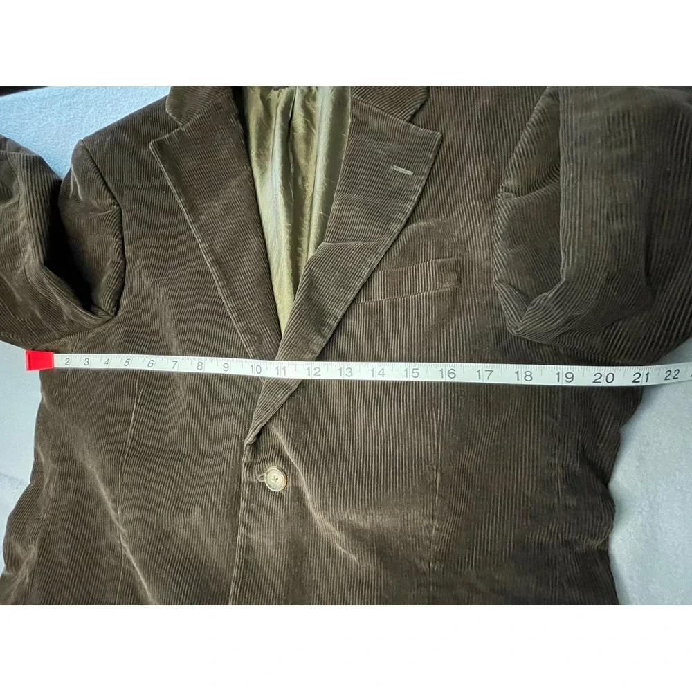 Lands End corduroy‎ blazer sport coat 38 reg  Dark brown classic retro preppy